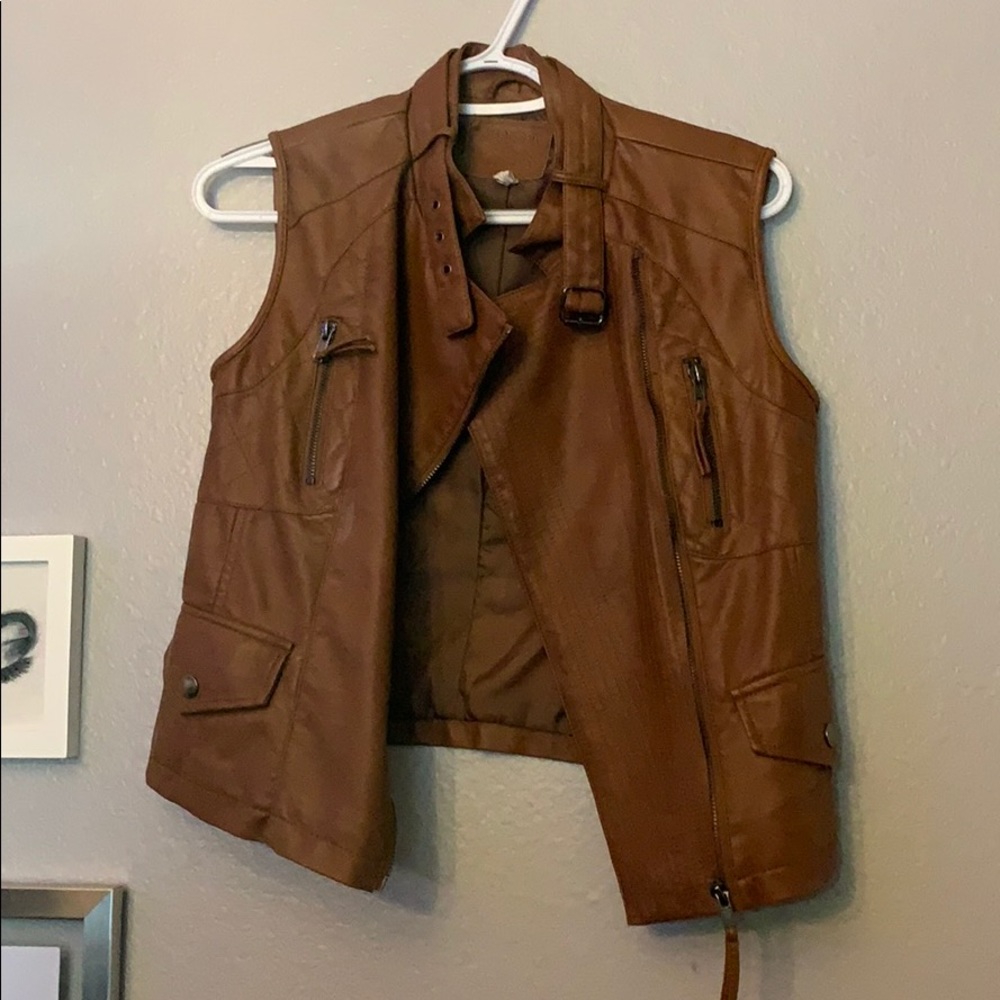 Chelsea and violent leather vest